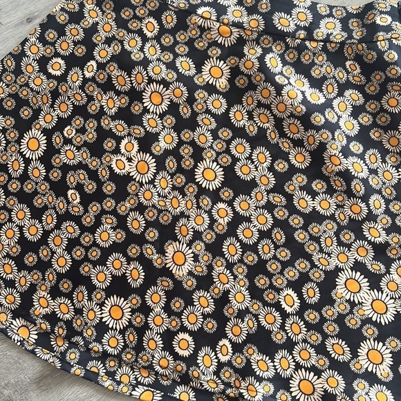 Free people phoebe silky aline floral mini skirt size 2 - Picture 5 of 7